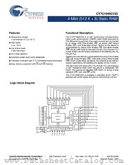 CY7C1049CV33-8ZSXCT datasheet pdf Cypress