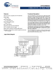 CY7C1049DV33-10ZSXI datasheet pdf Cypress
