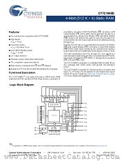 CY7C1049D-10VXI datasheet pdf Cypress