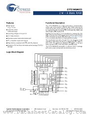 CY7C1069AV33-10ZXCT datasheet pdf Cypress