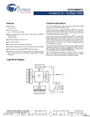 CY7C1069DV33-10BVXI datasheet pdf Cypress