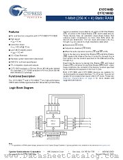 CY7C106D-10VXIT datasheet pdf Cypress