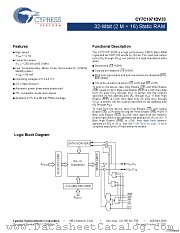 CY7C1071DV33-12BAXI datasheet pdf Cypress