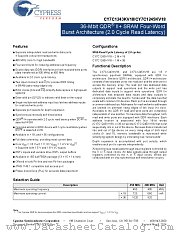 CY7C1245KV18-400BZC datasheet pdf Cypress