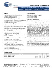 CY7C1265XV18-633BZXC datasheet pdf Cypress