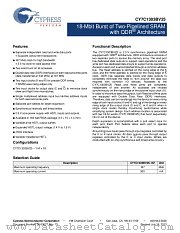 CY7C1303BV25-167BZC datasheet pdf Cypress
