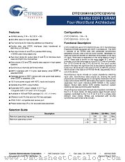 CY7C1321KV18-250BZXCT datasheet pdf Cypress