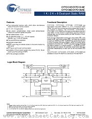 CY7C131E-25JXC datasheet pdf Cypress