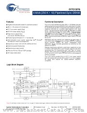 CY7C1327G-166AXC datasheet pdf Cypress