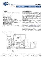 CY7C1329H-133AXC datasheet pdf Cypress