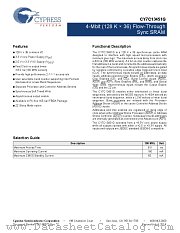 CY7C13451G-100BZXE datasheet pdf Cypress