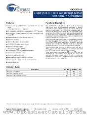 CY7C1351G-133AXC datasheet pdf Cypress