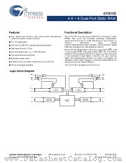 CY7C135-15JXC datasheet pdf Cypress