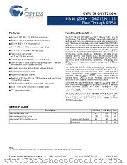 CY7C1361C-133AXI datasheet pdf Cypress