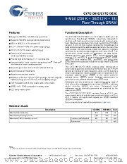 CY7C1361C-100BZXET datasheet pdf Cypress