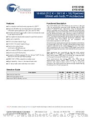 CY7C1372D-167AXCT datasheet pdf Cypress