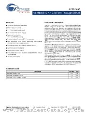 CY7C1385D-133AXI datasheet pdf Cypress