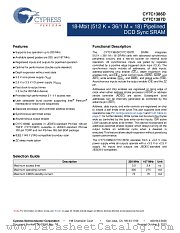 CY7C1387D-167BZI datasheet pdf Cypress