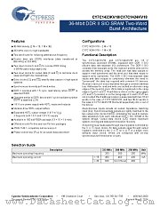 CY7C1424KV18-250BZCT datasheet pdf Cypress
