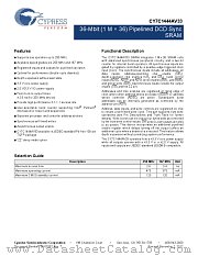 CY7C1444AV33-167AXC datasheet pdf Cypress