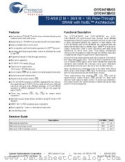 CY7C1471BV33-133AXC datasheet pdf Cypress