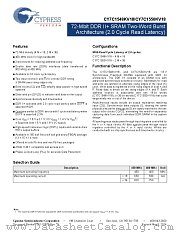 CY7C1550KV18-400BZC datasheet pdf Cypress