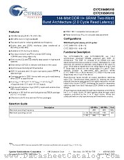 CY7C1648KV18-400BZXC datasheet pdf Cypress