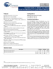 CY7C1668KV18-450BZXC datasheet pdf Cypress