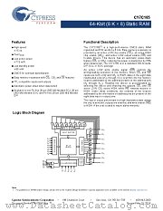 CY7C185-15VIT datasheet pdf Cypress