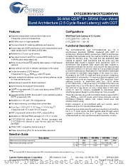 CY7C2265KV18-400BZXI datasheet pdf Cypress