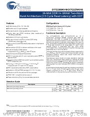 CY7C2270KV18-550BZXI datasheet pdf Cypress