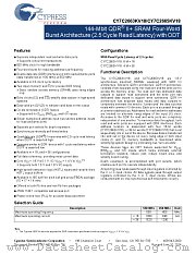 CY7C2665KV18-550BZXC datasheet pdf Cypress