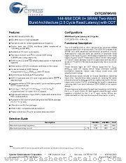 CY7C2670KV18-550BZI datasheet pdf Cypress