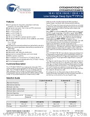 CY7C4291V-15JXC datasheet pdf Cypress