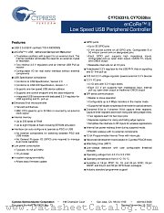 CY7C63833-LTXC datasheet pdf Cypress