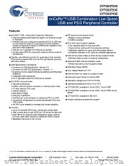 CY7C63723C-PXC datasheet pdf Cypress