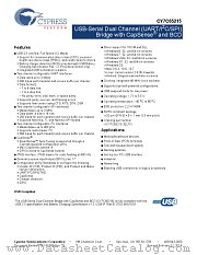 CY7C65215-32LTXI datasheet pdf Cypress