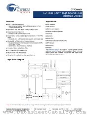 CY7C68001-56LTXC datasheet pdf Cypress
