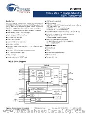 CY7C68003-24LQXI datasheet pdf Cypress