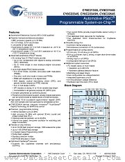 CY8C22345-12PVXET datasheet pdf Cypress