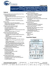 CY8C21434B-24LQXI datasheet pdf Cypress
