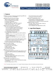 CY8C24094-24AXI datasheet pdf Cypress