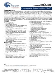 CY8C3246AXA-131 datasheet pdf Cypress