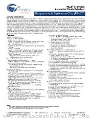 CY8C3666AXA-037 datasheet pdf Cypress