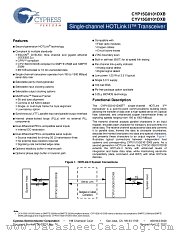 CYP15G0101DXB-BBXC datasheet pdf Cypress