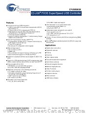 CYUSB3035-BZXI datasheet pdf Cypress