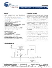 FM25W256-GTR datasheet pdf Cypress