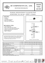 6A8M datasheet pdf DC Components