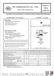 ESM105 datasheet pdf DC Components