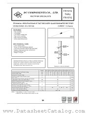 FR152G datasheet pdf DC Components